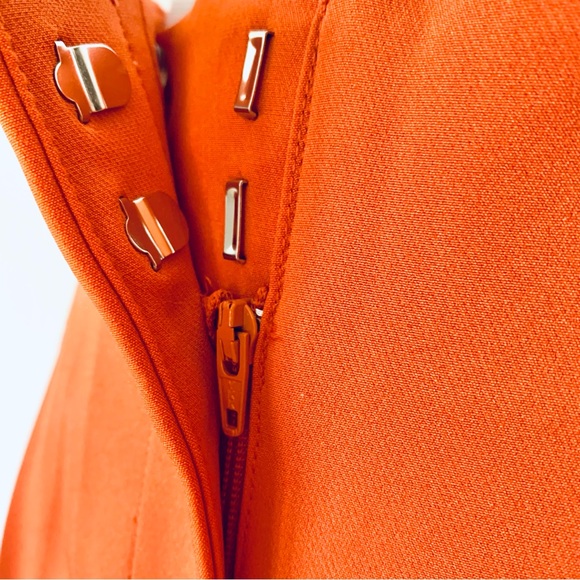Cato Vibrant Orange Slim Women's Pants - Picture 3 of 8